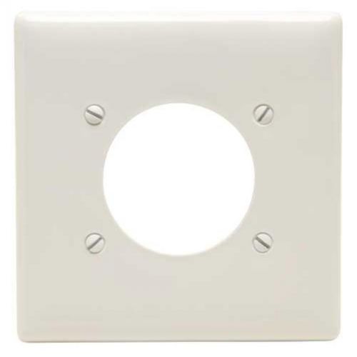 Wallplate 2-gang receptacle white hubbell electrical products np703w for sale