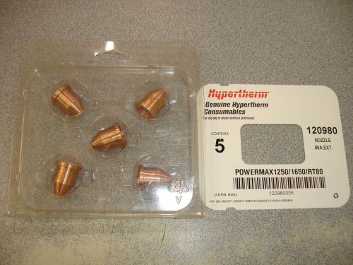 (5) Hypertherm Plasma Nozzle 120-980 OEM Powermax 1250 80 AMP $41 genuine Parts