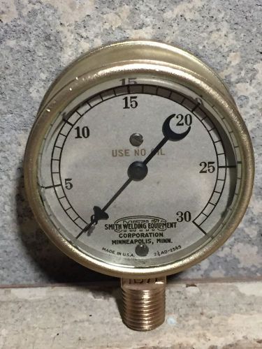 1930&#039;s Vintage US GAUGE NY BRASS Pressure Gauge, Steampunk Part, Antique, Steam