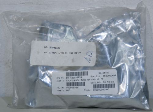 NEW Qualiflow F Q210142 Q+ Pneumatic 2-Way Bellows Valve, ASM PN: 50-122938A39