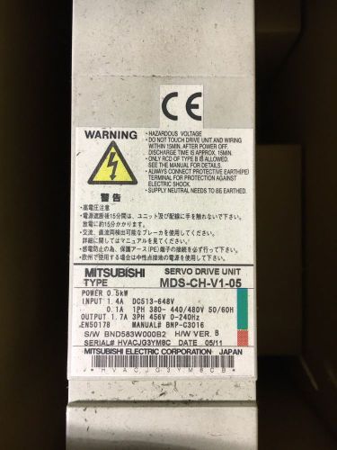 Mitsubishi Servo Drive Unit  MDS-CH-V1-05