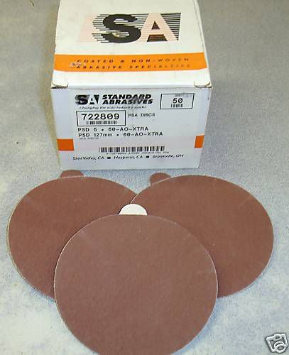 Standard abrasives 5&#034; psa sanding disc adhesive backed 722809 for sale