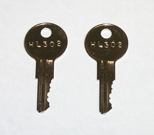 2 - HL302 Keys fits Pyramid, Stromberg, Widmer Mechanical Date &amp; Time Stamps