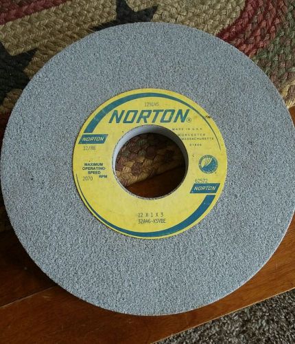 Norton 12 x 1 x 3 heavy duty grinding wheel for sale