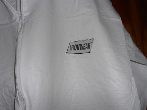 Ironwear white disposable coverall for sale