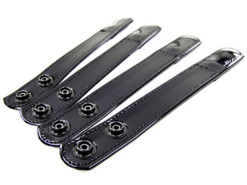 Bianchi AccuMold Elite Duty Belt Keeper (4) Hi-Gloss Black Hidden Snap