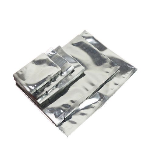 1 - 500X Silver Aluminum Foil Bags Heat Seal Mylar Food Storage Vacuum Pouches