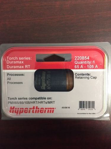 GENUINE HYPERTHERM RETAINING CAP 220854 -- 1 PIECE