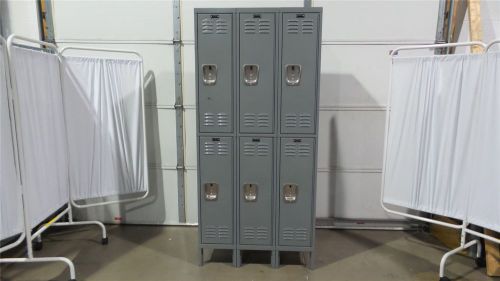 Hallowell U3288-2A-HG 36x18x78 In Two Tier Gray Wardrobe Locker