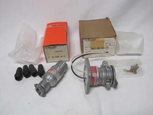 *NOS* Killark KRJ-20-SU-78 Delayed Action Receptacle &amp; KP-20ABC Plug Unit