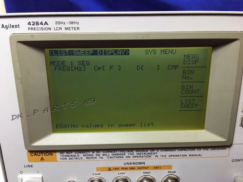 Agilent 4284A 20Hz-1MHz Precision LCR Meter &lt;475&gt;