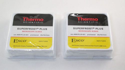 Thermo Scientific Superfrost Plus Microscope Slides Precleaned Esco 144pcs