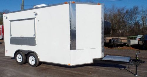 Concession trailer 8.5&#039; x 14&#039; white concession trailer for sale