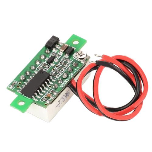 V20D Dual-Wire 0.36&#034; LED Digital Voltmeter Module Adjustment Black+White