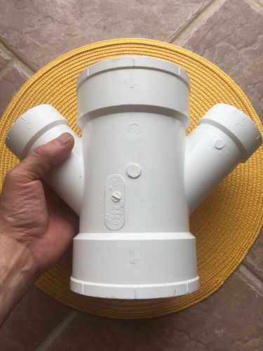 4&#039;&#039; x 4&#039;&#039; x 2&#039;&#039; x 2&#039;&#039; , Double Wye, Reducing Fitting, PVC