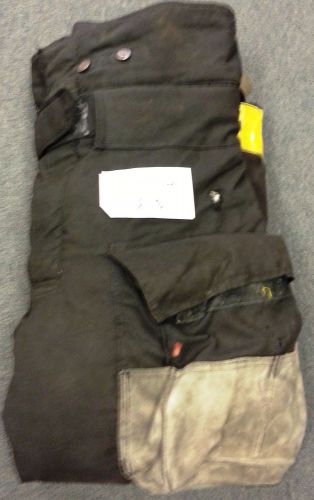 36x32 Firefighter Pants Bunker Turnout  Fire Gear - Janesville Black Wear P618