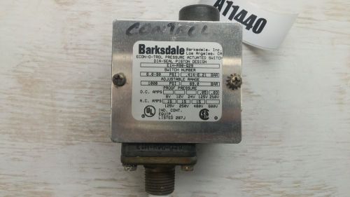 Barksdale econ-o-trol pressure actuated switch e1h-r90-q29 1000psi 69.0bar used for sale
