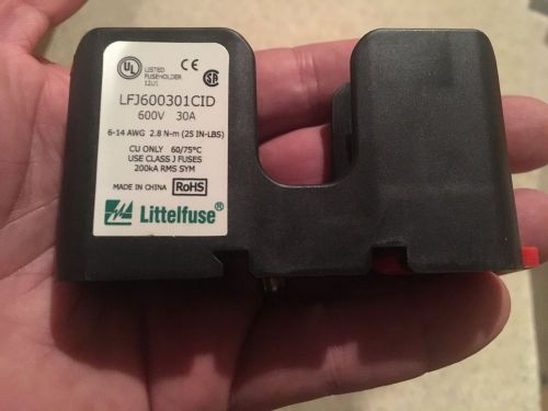 NEW LITTELFUSE LFJ60030-1CID ClassJ Fuse Block 600V 30Amps AC 1Pole 10 to 14 AWG