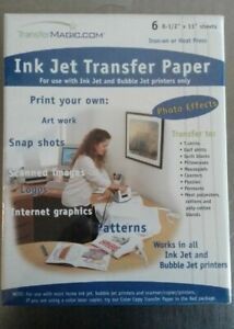 Inkjet Iron on Transfer paper