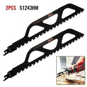 2pcs Saw Blades Brick Carbide Cut Cutting Reciprocating Useful Durable