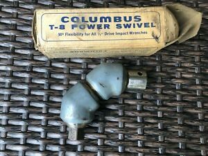 RARE Columbus Model T-8 Power Swivel, 1/2&#034; Drive Heavy Duty Universal 90 Degree