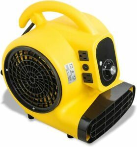 [TRENDY] cho Air  Utility Blower Floor Fan for  Commercial (Yellow, 1/4 HP)