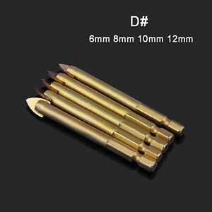 Carbide Drill Bit Glass Tile Marble Mirror Ceramic Spear Head 6mm 8mm 10mm 12mm