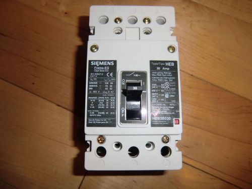 Ite siemens  heb3b030  3 pole  30 amp  480 vac  excellent for sale