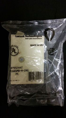 Lot of 2 Lucent (4) port surface mount box (M104SMB-A-246 &amp; M104SMB-A-262)