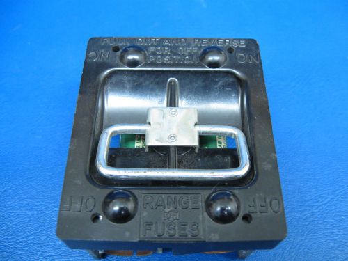 Cutler hammer 20 amp range vintage fuse pull out block for sale