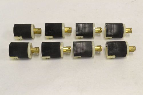 LOT 8 NEW HUBBELL TWIST LOCK INSULGRIP PLUG 20A AMP 250V-AC B294886