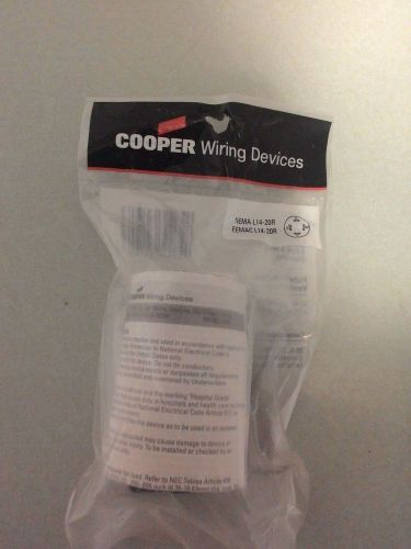 Cooper wiring devices L1420C (20A-125/250V 3-POLE,4-WIRE LOCKING FEMALE PLUG)