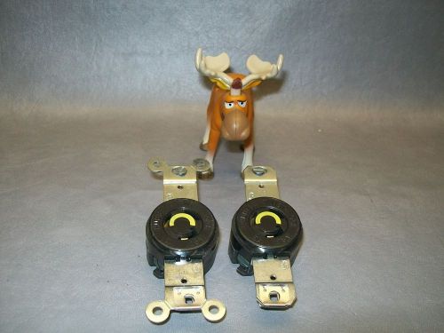 Hubbell twist lock socket 15 amp 125 volt   lot of 2 for sale