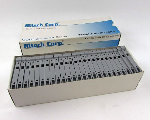 Lot of 25 altech cafl4u terminal blocks - 6.3a, 600v, 22-12awg, 9mm for sale