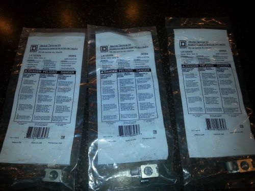 SQUARE D LK100AN NEUTRAL TERMINAL KIT SERIES S1 NIP - Lot of 3