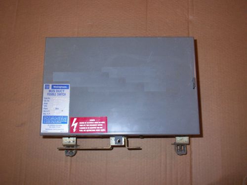 Westinghouse bp-fb breaker bus plug 240 600v 150 amp 100 60 50 40 30 20 15 10 for sale