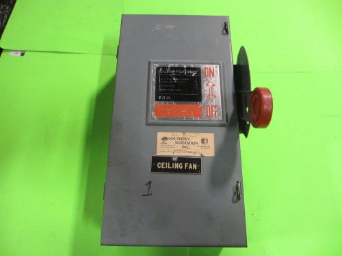 Cutler Hammer #DH361FGK 30A 600V Heavy Duty Safety Switch