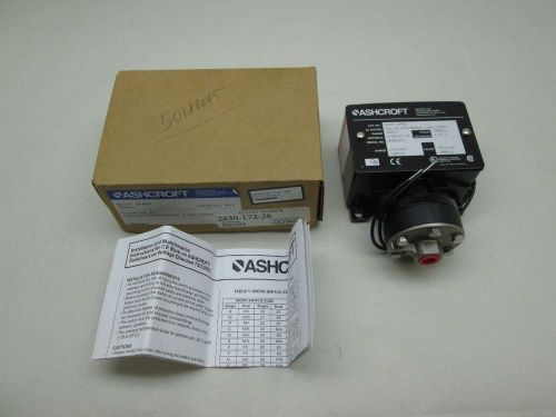 NEW ASHCROFT B424V XFMG6 2430-172-28 200PSI 480V-AC 1/2A PRESSURE SWITCH D381635