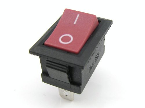 5 pcs rocker switch 2 pins kcd1 10a/125v ac 6a/250v ac for sale