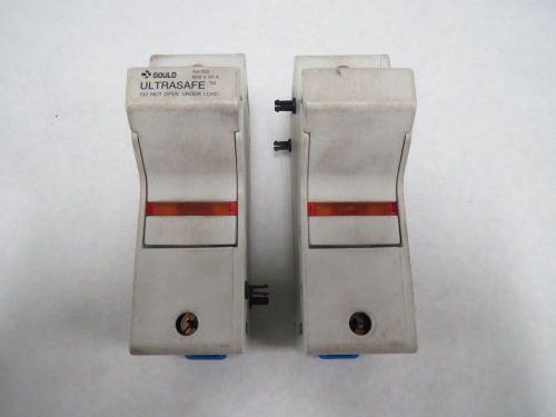 LOT 2 FERRAZ US6J3I M211381 ULTRASAFE AJT60 FUSE HOLDER 600V-AC 60A AMP B302579