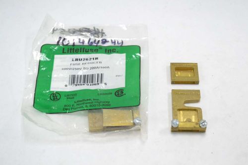 LOT 2 NEW LITTELFUSE LRU2621R FUSE REDUCER 100/200A AMP 600/250V-AC B353244