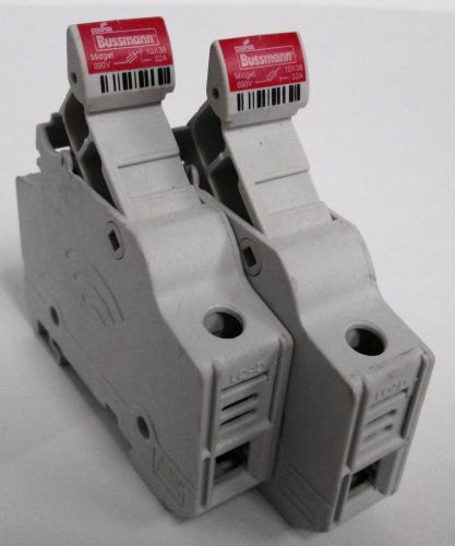 (2) Bussman CHM Fuse Holder 690V 32A 10X38