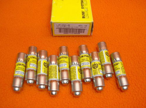 10 lot new buss lp-cc-5 fuse lpcc5 5 amp 600 volt ac class cc bussmann for sale