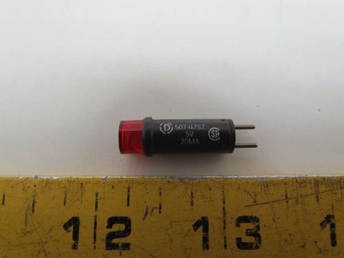 Dialight Dialco 507-4757-3331-500 5 Volt 20MA Red Indicator Light Bulb