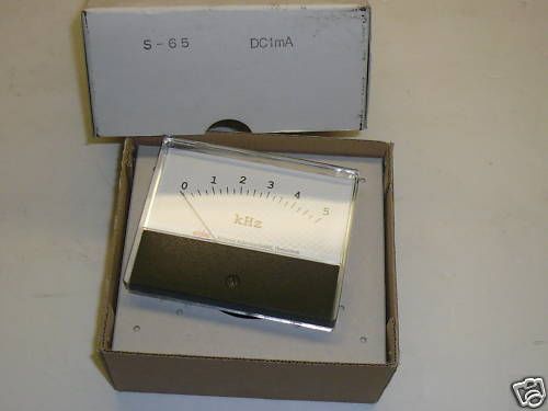 NIB ELDEC S-65 METER 0-5 kHz DC1mA