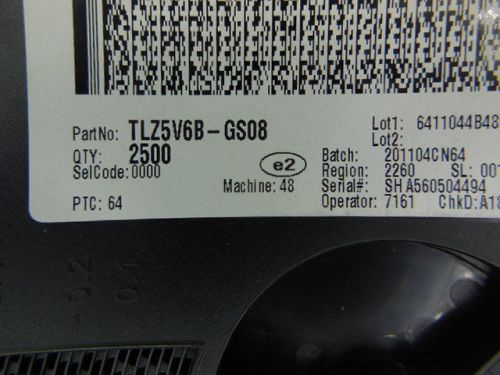 2500 PCS VISHAY TLZ5V6B-GS08