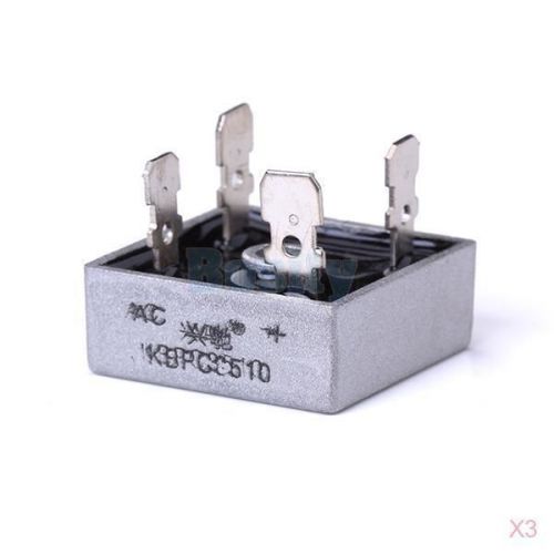 3x BR3510 KBPC-3510 KBPC3510 Metal Case Diode Bridge Rectifier 35A 1000V