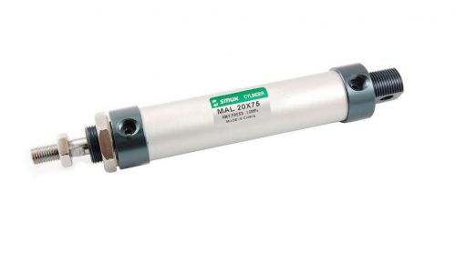 20mm Bore 75mm Stroke Aluminum Alloy Pneumatic Mini Air Cylinder