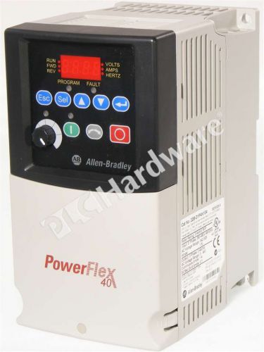 Allen Bradley 22B-D1P4N104 /A PowerFlex 40 AC Drive 480V 1.4A 0.5HP FRN 4.01 Qty