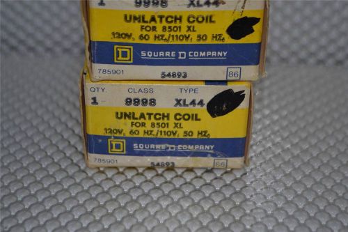 ONE NEW SQUARE D 9998 XL44 120 VOLT UNLATCH COIL NEW 54893